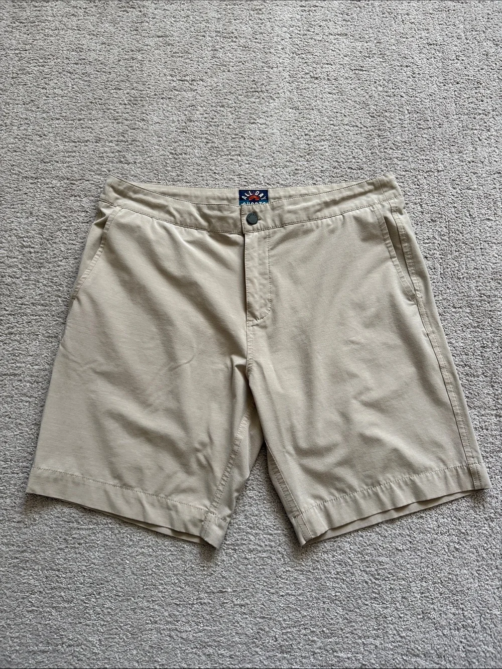 Faherty Men's Khaki All Day Shorts - 34